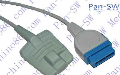 GE-Marquette adult silicone soft tip spo2 sensor